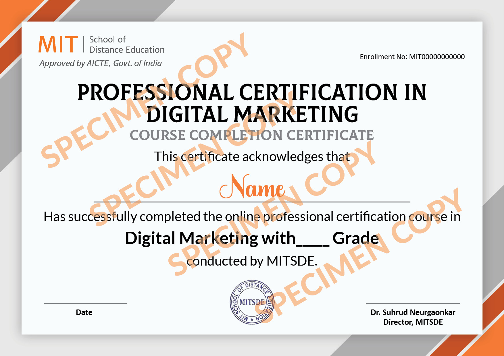 Certificate in Digital Marketing