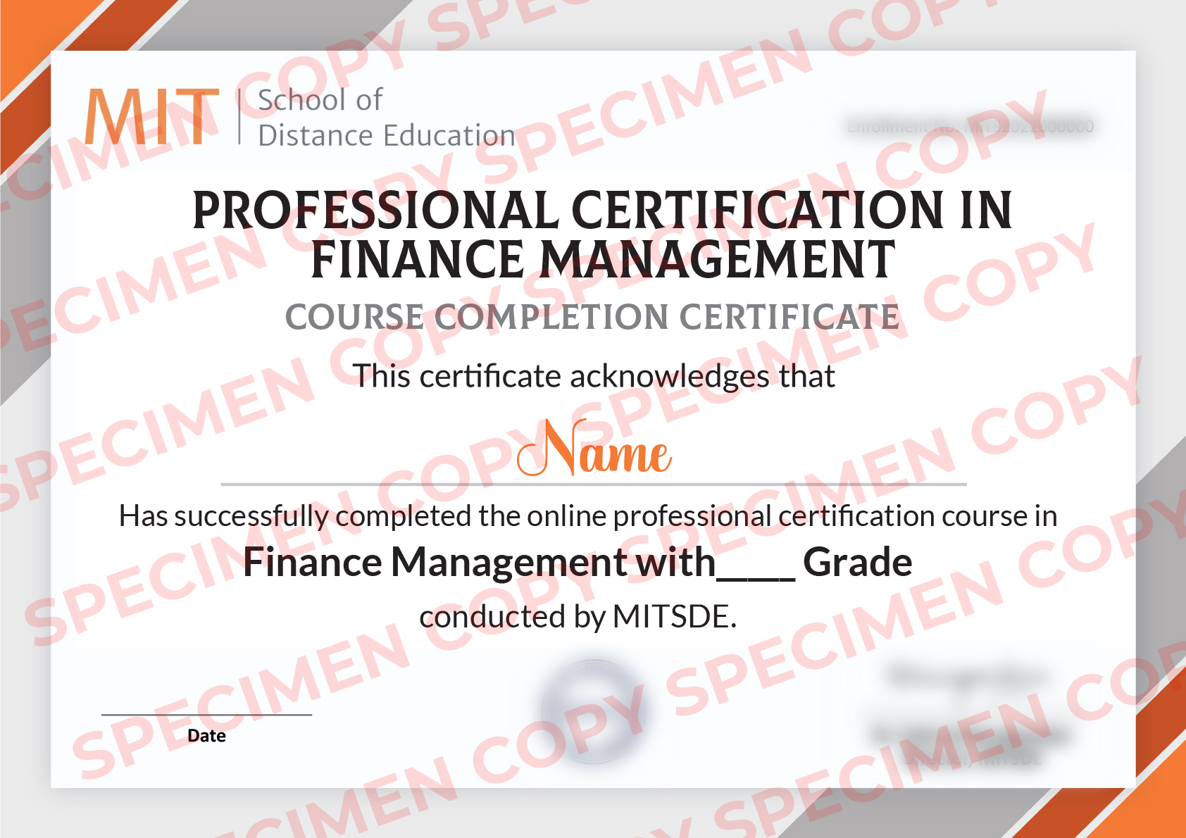 Certificate in Finance Management